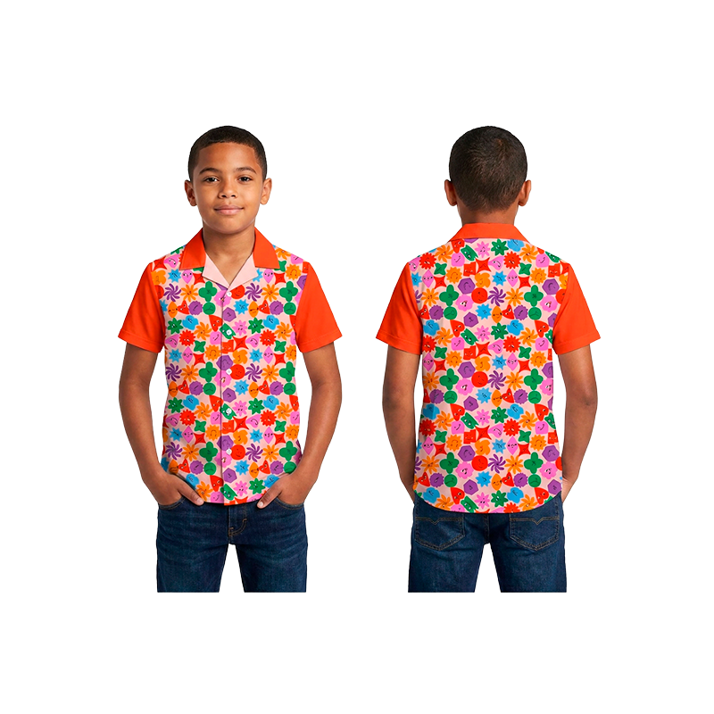 Camisa Criança 100% Personalizada HAWAII, LISA SOFT