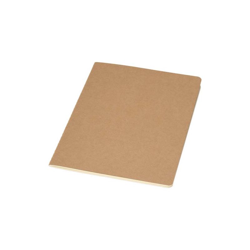 Bloco de notas cahier A5 kraft com páginas pautadas "Slyk"