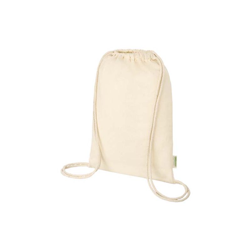 Bolsa de 5 L com cordões em material de produção biológica e OCS de 100 g/m² "Odisha"