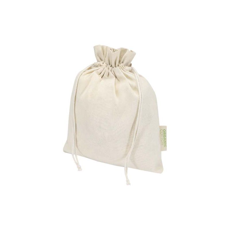 Saco de presente em material de produção biológica OCS de 140 g/m² - 30 x 25 cm "Odisha"
