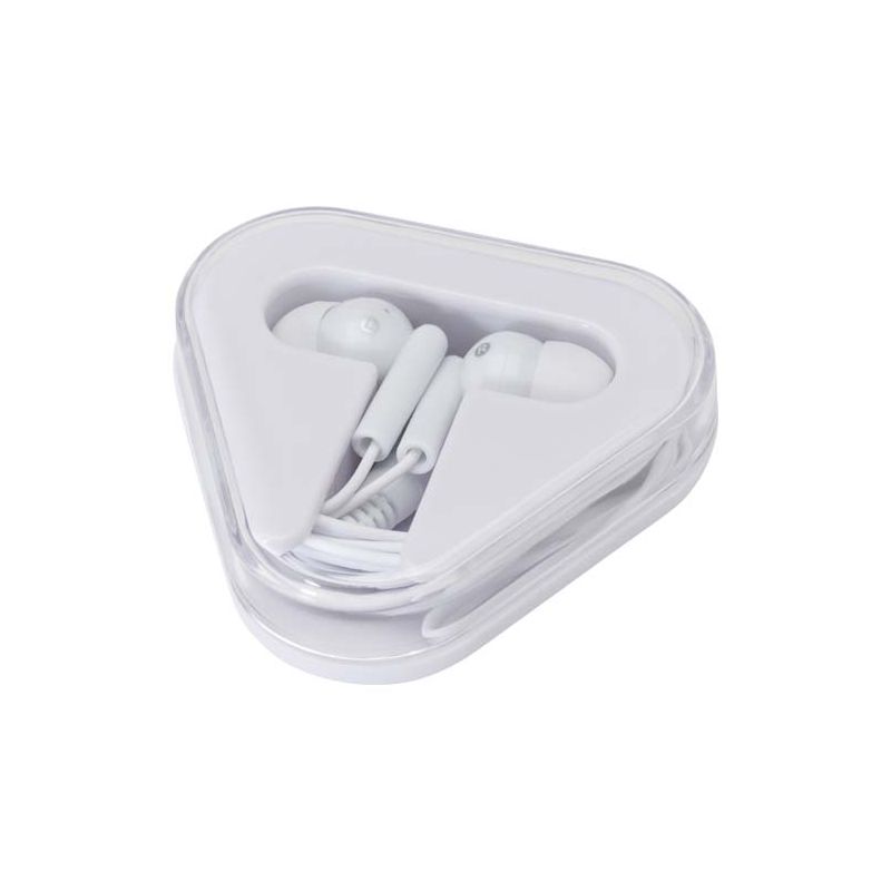 Auriculares com caixa de armazenamento de plástico reciclado "Rebel"