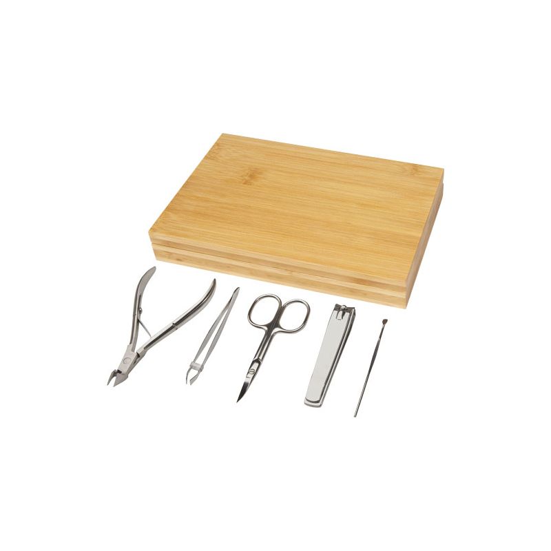 Conjunto de manicure de 5 peças em bambu "Ladia"