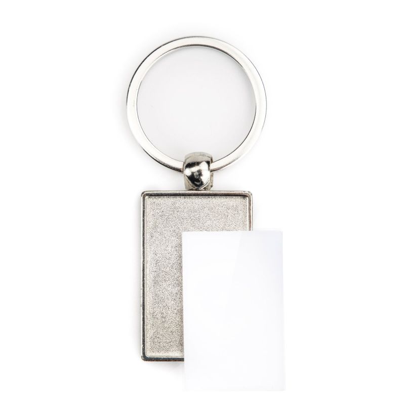 SM-40D Porta-chaves SM-40D retangular com 2 faces, metal