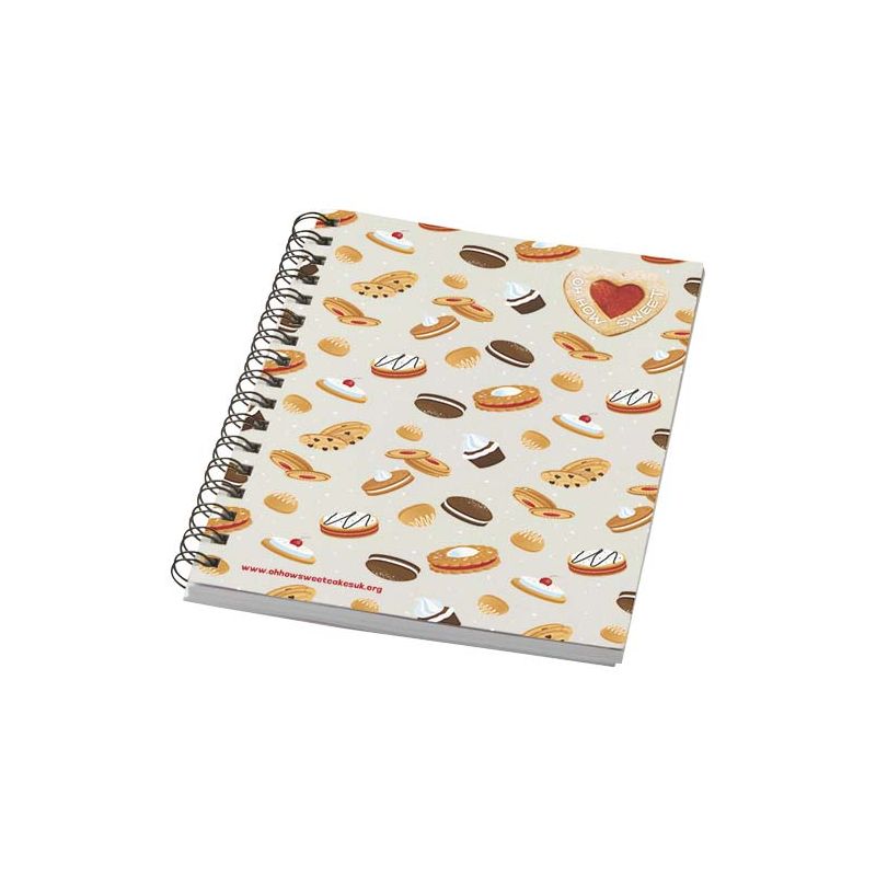 Bloco de notas com espiral a cores A6 "Desk-Mate®"
