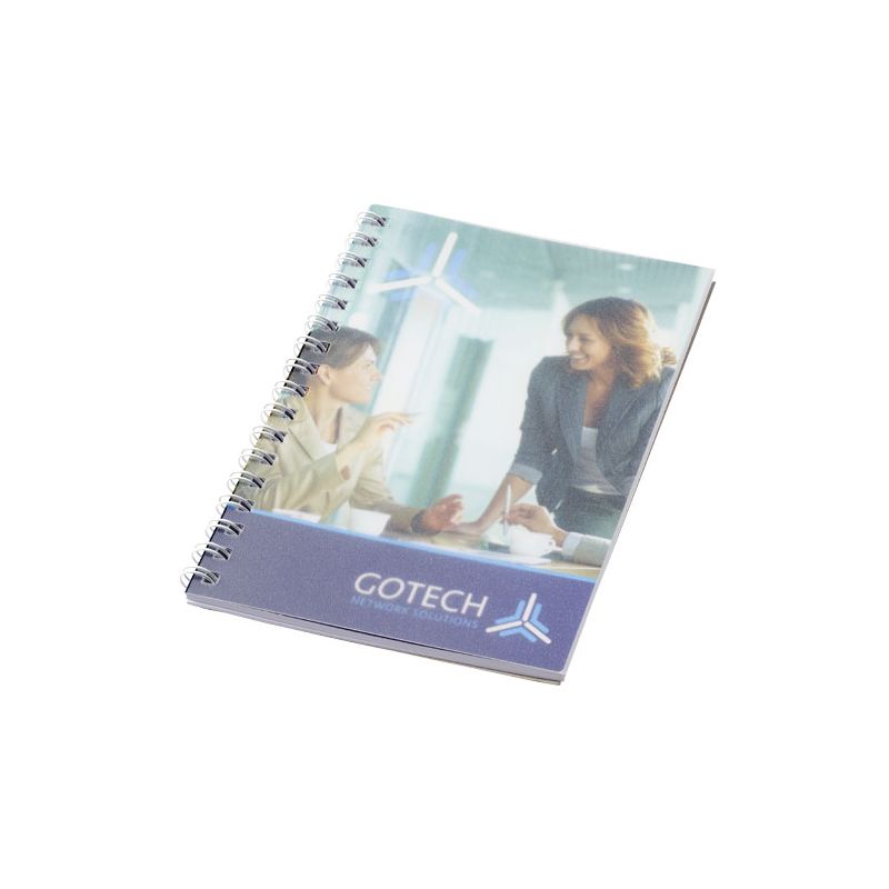 Caderno A6 espiral de arame com capa em PP Desk-Mate®