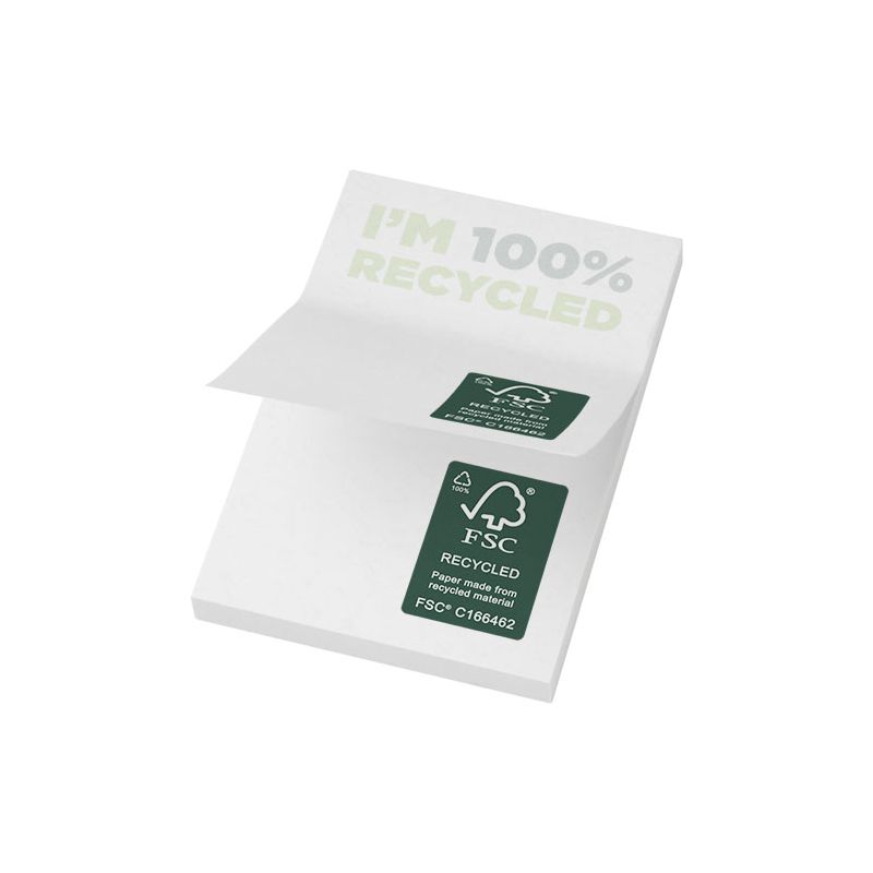 Notas adesivas recicladas 50 x 75 mm "Sticky-Mate®" 