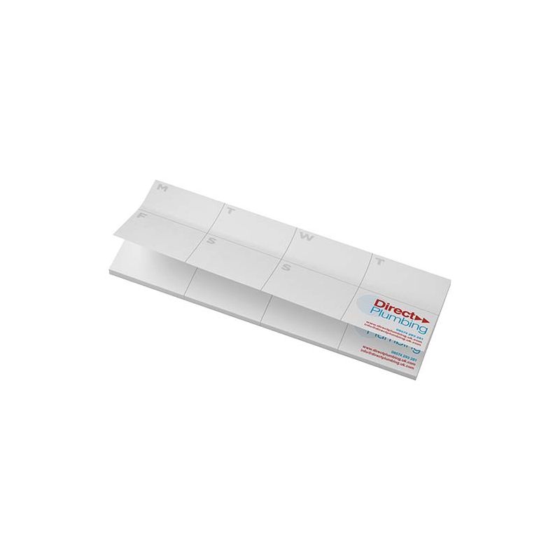Notas adesivas recicladas com agenda impressa "Sticky-Mate®"
