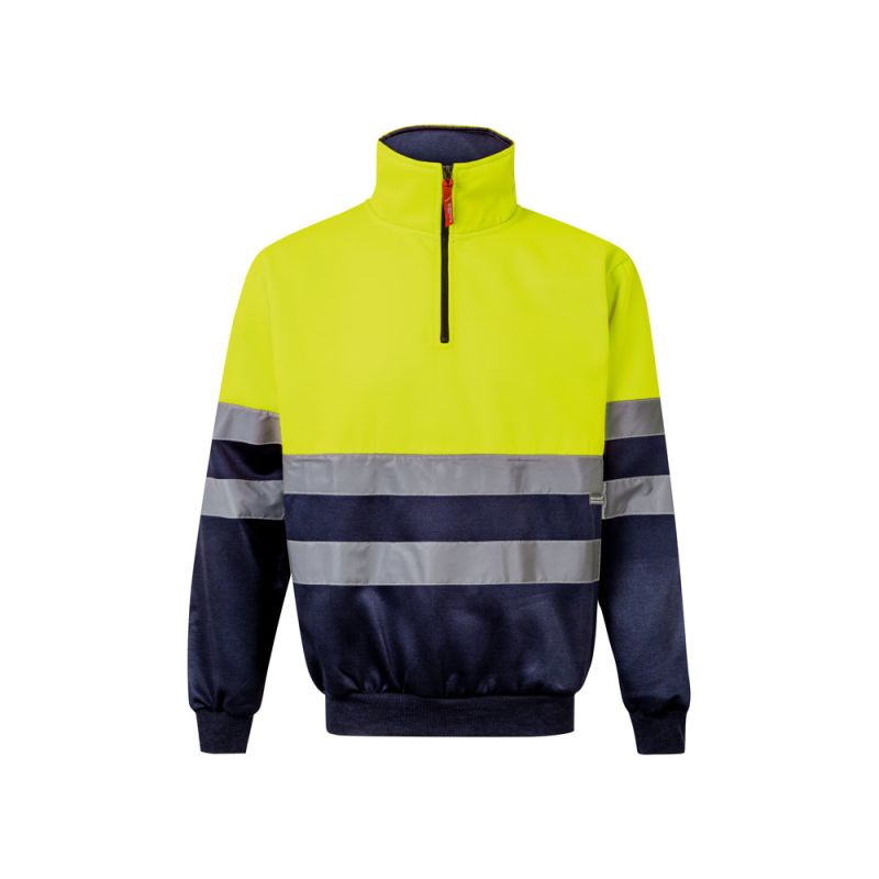 VL THOR LARGE Sweatshirt bicolor (300g/m&sup2;) em felpa de poli&eacute;ster (100%)