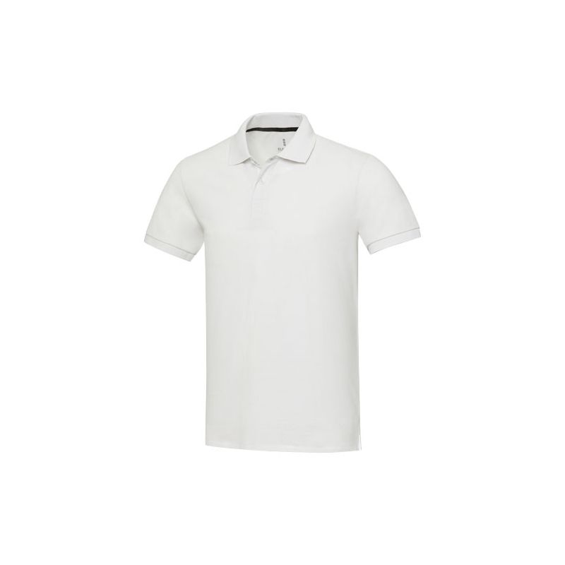 Polo de manga curta unissexo em material reciclado "Aware™ Emerald"