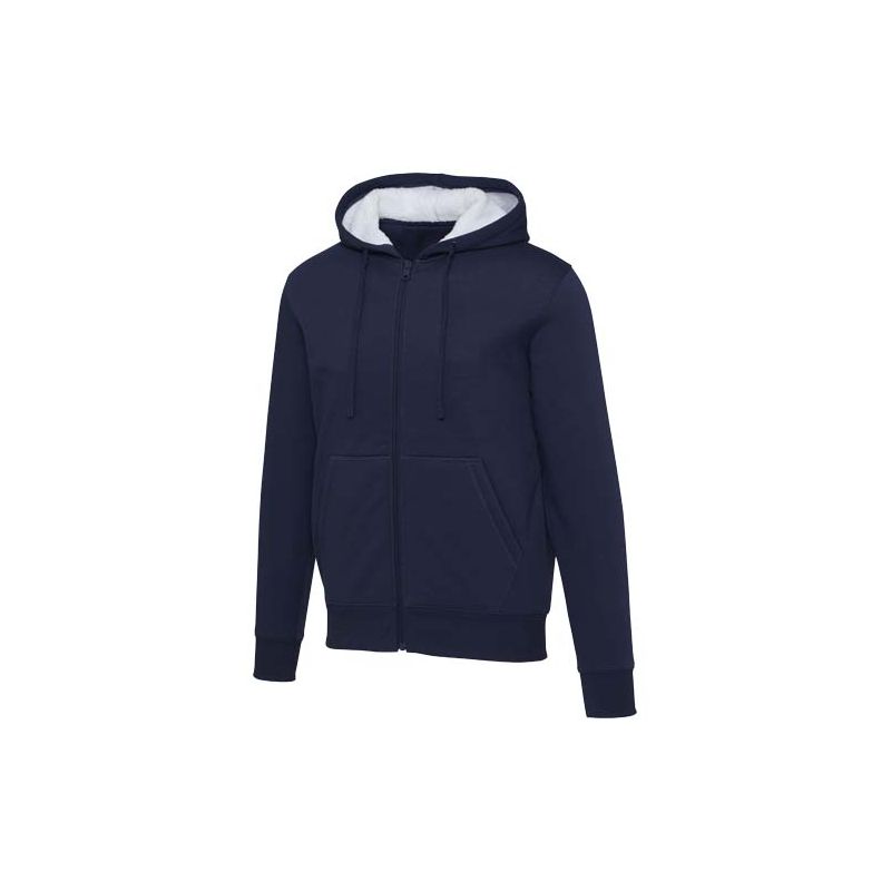 Camisola de sherpa com fecho de correr total "Natron"