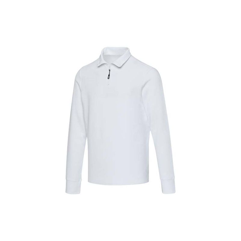 Polo de manga comprida unissexo com meio fecho de correr "Zeus"