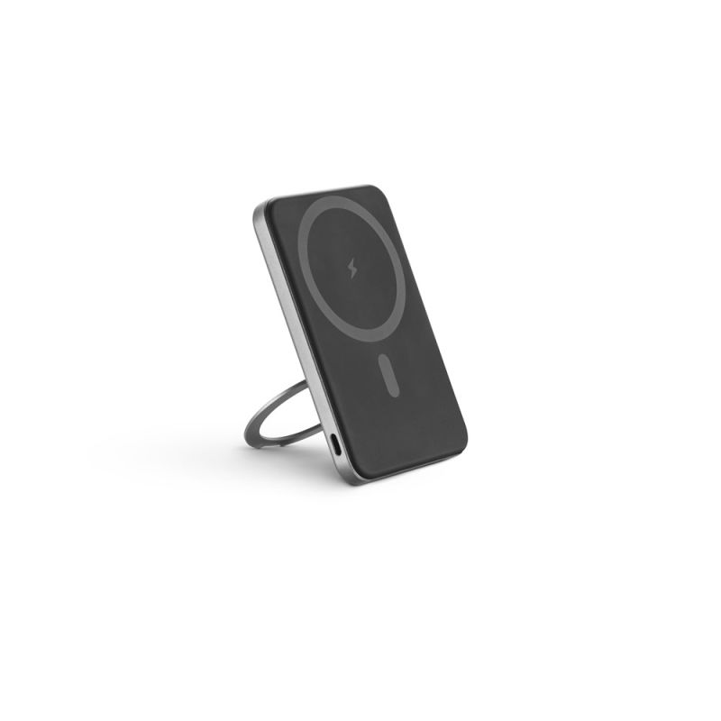 WARSHEL 5 Power bank magnética 5'000 mAh com carregador wireless super rápido 15W em ABS reciclado (100% rABS) com suporte