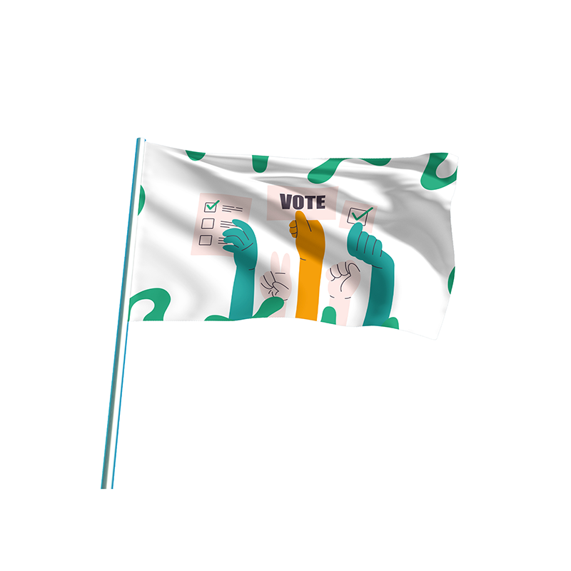 Bandeira Eleitoral 100% Personalizada