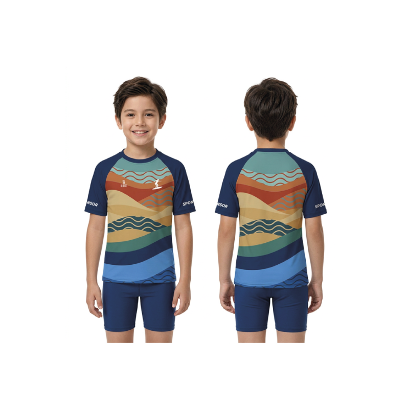 T-shirt Criança de Surf 100% Personalizada SLATER, ELASTANO