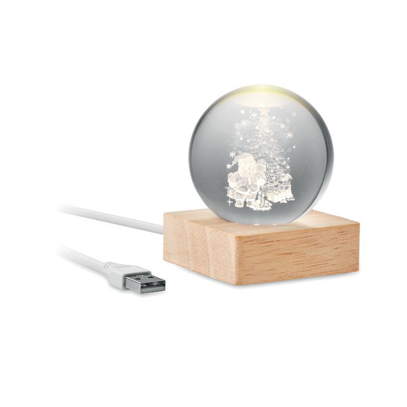 Bola de vidro LED de Natal