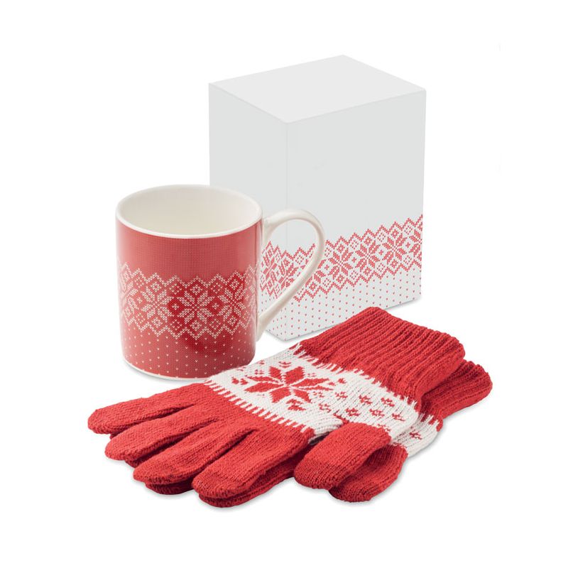 Conjunto luvas caneca