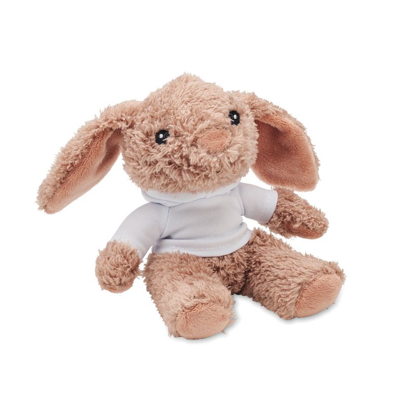 Coelhinho de peluche com capuz