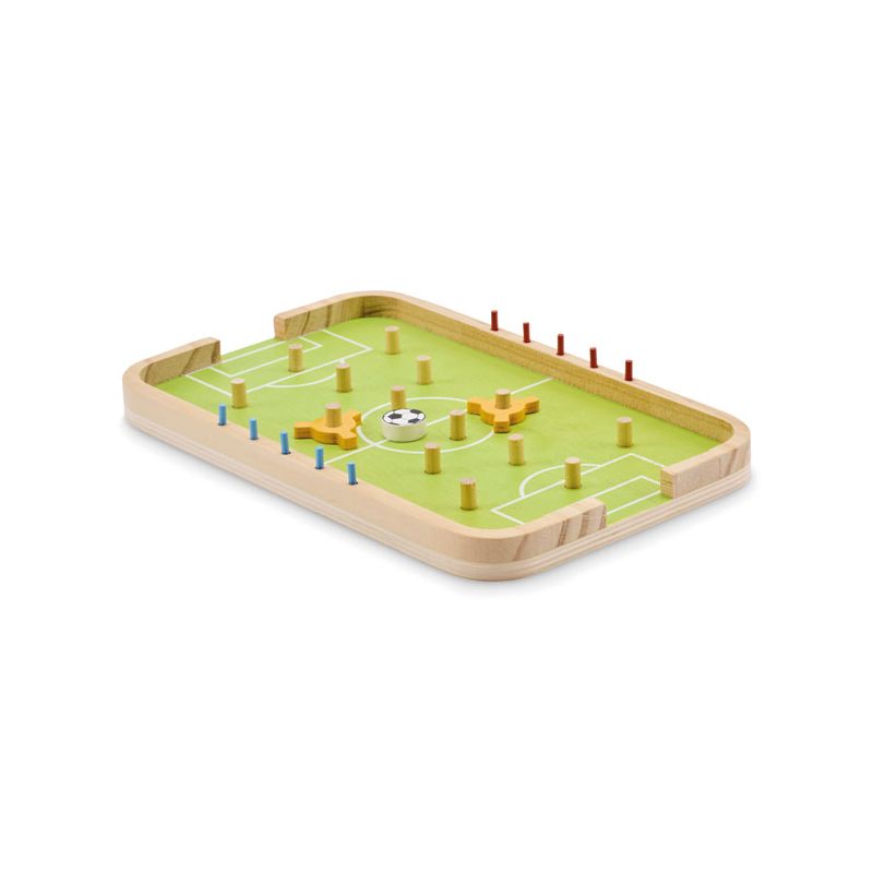 Jogo de futebol em madeira