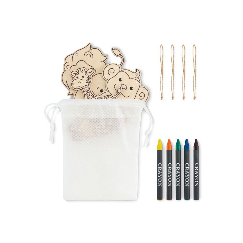Conjunto de pintura de madeira