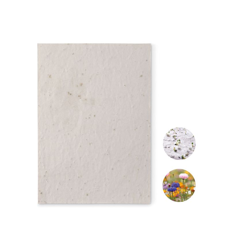 Papel sementes de flores A5