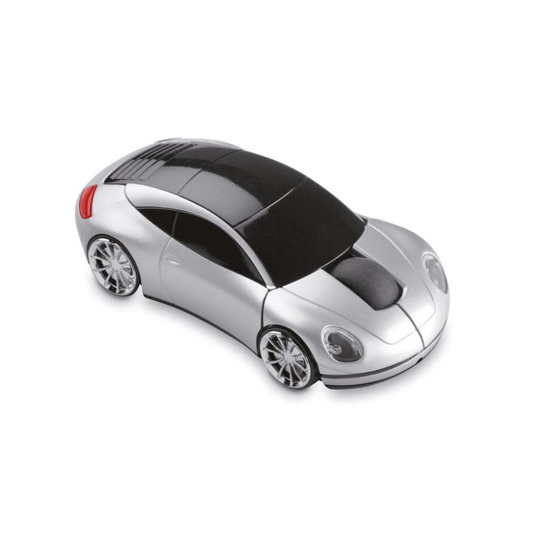 Mouse sem fios forma carro