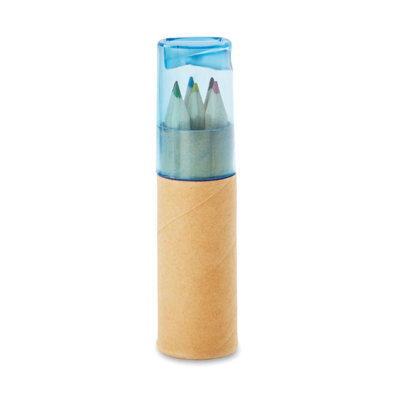 Tubo com 6 lápis de cor