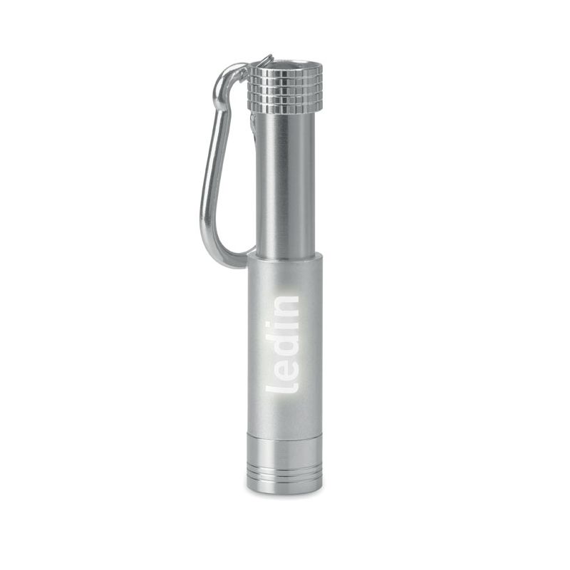 Porta-chaves LED alumínio/ABS