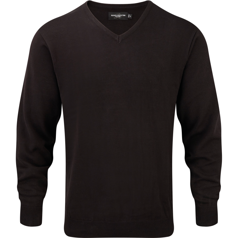 Pullover de homem com decote em V