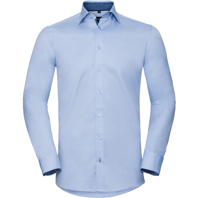 Camisa de manga comprida Herringbone